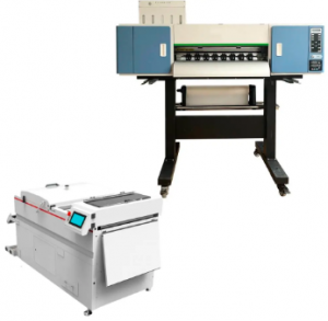 Dtf-tulostin, jossa on jauheravistimen kuivausautomaatti